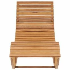VidaXL Chaise longue à bascule avec coussin Bois de teck solide 10 VidaXL Chaise longue à bascule avec coussin Bois de teck solide -Bains de soleil Soldes image 3 3063345