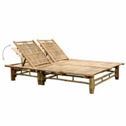 VidaXL Chaise longue pour 2 personnes avec coussins Bambou 10 VidaXL Chaise longue pour 2 personnes avec coussins Bambou -Bains de soleil Soldes image 3 3063957
