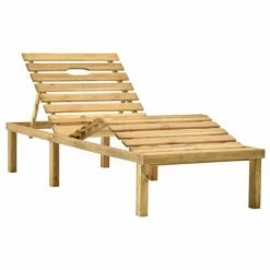 VidaXL Chaise longue de jardin avec table et coussin Pin imprégné 10 VidaXL Chaise longue de jardin avec table et coussin Pin imprégné -Bains de soleil Soldes image 3 3065870