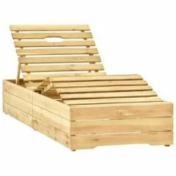 VidaXL Chaise longue de jardin avec table et coussin Pin imprégné 10 VidaXL Chaise longue de jardin avec table et coussin Pin imprégné -Bains de soleil Soldes image 3 3065960