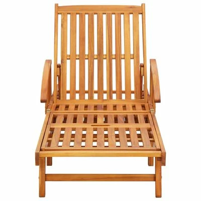 VidaXL Chaises longues 2 pcs Bois d'acacia solide 5 VidaXL Chaises longues 2 pcs Bois d'acacia solide – Image 3