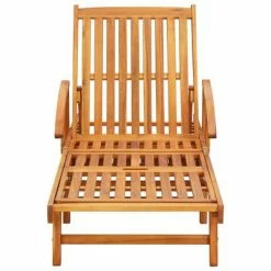 VidaXL Chaises longues 2 pcs avec coussins Bois d'acacia solide 10 VidaXL Chaises longues 2 pcs avec coussins Bois d'acacia solide -Bains de soleil Soldes image 3 3077342