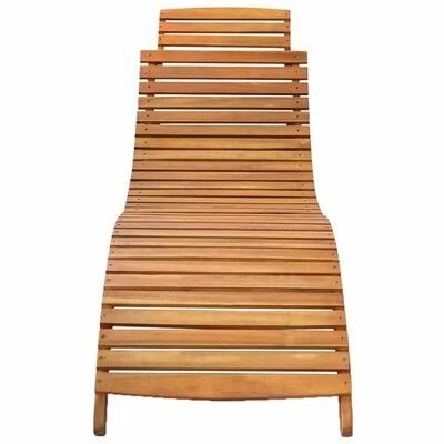 VidaXL Chaises longues 2 pcs Bois d'acacia solide 5 VidaXL Chaises longues 2 pcs Bois d'acacia solide – Image 3