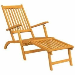 VidaXL Chaise longue d'extérieur avec repose-pieds 2 pcs Acacia solide 10 VidaXL Chaise longue d'extérieur avec repose-pieds 2 pcs Acacia solide -Bains de soleil Soldes image 3 3120438