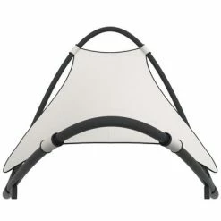 VidaXL Chaise longue à bascule avec roues Acier et textilène Crème 10 VidaXL Chaise longue à bascule avec roues Acier et textilène Crème -Bains de soleil Soldes image 3 317605