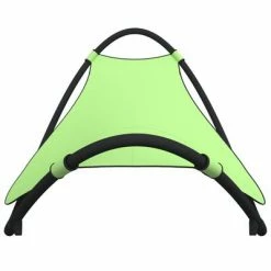 VidaXL Chaise longue à bascule avec roues Acier et textilène Vert 10 VidaXL Chaise longue à bascule avec roues Acier et textilène Vert -Bains de soleil Soldes image 3 317606