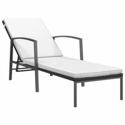 VidaXL Chaises longues 2 pcs avec table Résine tressée Noir 10 VidaXL Chaises longues 2 pcs avec table Résine tressée Noir -Bains de soleil Soldes image 3 317638
