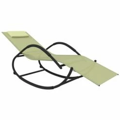 VidaXL Chaises longues à bascule 2 pcs Crème Acier et textilène 10 VidaXL Chaises longues à bascule 2 pcs Crème Acier et textilène -Bains de soleil Soldes image 3 318134