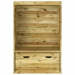 VidaXL Strandkorb avec tiroir 112x60x168 cm Bois de pin solide -Bains de soleil Soldes image 3 318206