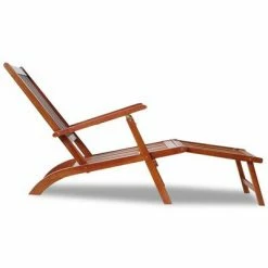 VidaXL Chaise de terrasse avec repose-pied Bois d'acacia solide 10 VidaXL Chaise de terrasse avec repose-pied Bois d'acacia solide -Bains de soleil Soldes image 3 41433