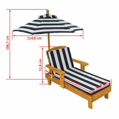 KidKraft Ensemble de chaises longues pour enfants 3pcs Bois Bleu 00105 5 KidKraft Ensemble de chaises longues pour enfants 3pcs Bois Bleu 00105 – Image 3