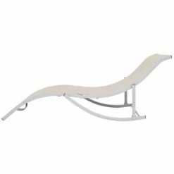 VidaXL Chaises longues pliables 2 pcs Crème Textilène 10 VidaXL Chaises longues pliables 2 pcs Crème Textilène -Bains de soleil Soldes image 3 47785