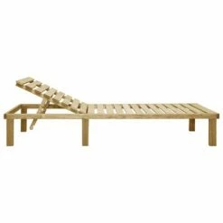 VidaXL Chaise longue Bois de pin imprégné 10 VidaXL Chaise longue Bois de pin imprégné -Bains de soleil Soldes image 3 49087