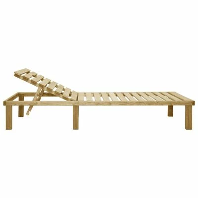 VidaXL Chaise longue Bois de pin imprégné 5 VidaXL Chaise longue Bois de pin imprégné – Image 3