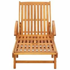 VidaXL Ensemble de 2 chaises longues avec table Bois d'acacia massif 11 VidaXL Ensemble de 2 chaises longues avec table Bois d'acacia massif -Bains de soleil Soldes image 4 3057996