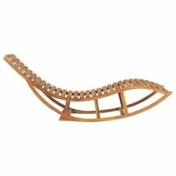 VidaXL Chaise longue à bascule avec coussin Bois de teck solide 11 VidaXL Chaise longue à bascule avec coussin Bois de teck solide -Bains de soleil Soldes image 4 3063345