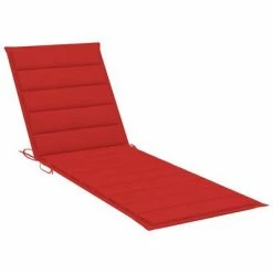 VidaXL Chaise longue avec coussin rouge Bois de pin imprégné 11 VidaXL Chaise longue avec coussin rouge Bois de pin imprégné -Bains de soleil Soldes image 4 3065855
