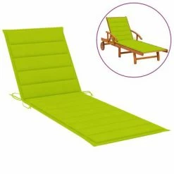 VidaXL Chaise longue double et coussins vert vif Bois de pin imprégné -Bains de soleil Soldes image 4 3065980