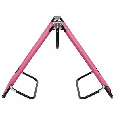 VidaXL Chaise longue pliable Acier Rose 6 VidaXL Chaise longue pliable Acier Rose – Image 4