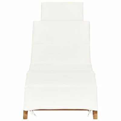 VidaXL Chaises longues 2 pcs avec coussins Bois massif de teck 6 VidaXL Chaises longues 2 pcs avec coussins Bois massif de teck – Image 4