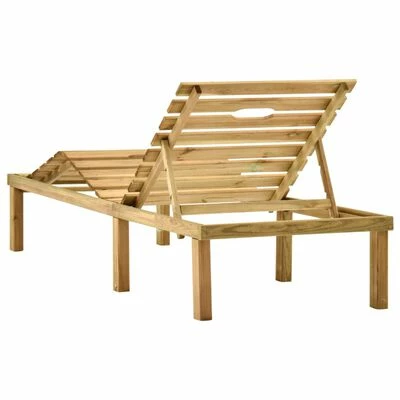 VidaXL Chaise longue de jardin Bois de pin imprégné 6 VidaXL Chaise longue de jardin Bois de pin imprégné – Image 4