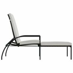 VidaXL Chaises longues avec repose-pied 2 pcs Résine tressée Marron -Bains de soleil Soldes image 4 317631