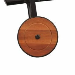 VidaXL Chaise longue avec pieds en acier Bois d'acacia massif -Bains de soleil Soldes image 4 44394