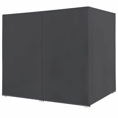 VidaXL Chaise longue d'extérieur avec rideaux Résine tressée Gris 6 VidaXL Chaise longue d'extérieur avec rideaux Résine tressée Gris – Image 4