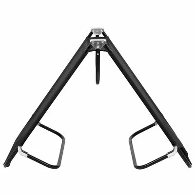 VidaXL Chaise longue pliable Noir Acier 6 VidaXL Chaise longue pliable Noir Acier – Image 4