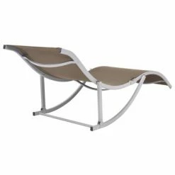 VidaXL Chaises longues pliables 2 pcs Taupe Textilène -Bains de soleil Soldes image 4 47786