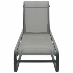 VidaXL Chaises longues 2 pcs avec table Textilène et aluminium 11 VidaXL Chaises longues 2 pcs avec table Textilène et aluminium -Bains de soleil Soldes image 4 47844