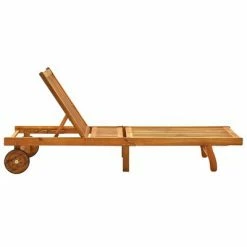 VidaXL Chaise longue de jardin avec coussin Bois d'acacia solide 12 VidaXL Chaise longue de jardin avec coussin Bois d'acacia solide -Bains de soleil Soldes image 5 3061345