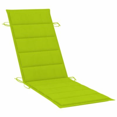 VidaXL Chaise longue de jardin avec table et coussin Bois d'acacia 7 VidaXL Chaise longue de jardin avec table et coussin Bois d'acacia – Image 5