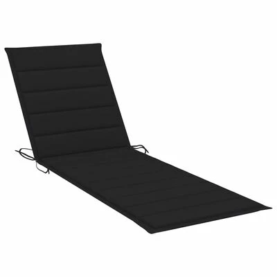 VidaXL Chaise longue de jardin avec coussin Bambou 7 VidaXL Chaise longue de jardin avec coussin Bambou – Image 5