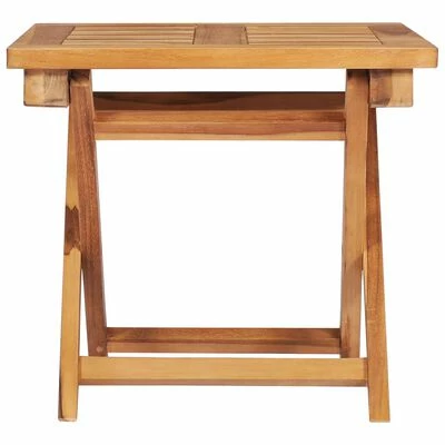 VidaXL Chaise longue avec table et coussin Bois de teck solide 7 VidaXL Chaise longue avec table et coussin Bois de teck solide – Image 5