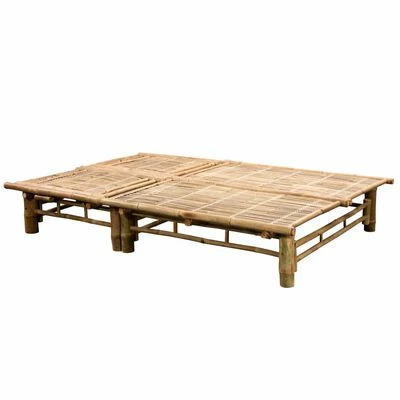 VidaXL Chaise longue pour 2 personnes avec coussins Bambou 7 VidaXL Chaise longue pour 2 personnes avec coussins Bambou – Image 5