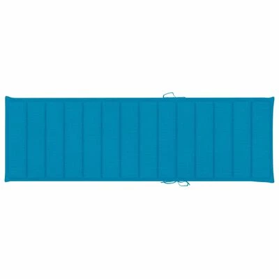 VidaXL Chaise longue avec coussin bleu Bois de pin imprégné 7 VidaXL Chaise longue avec coussin bleu Bois de pin imprégné – Image 5