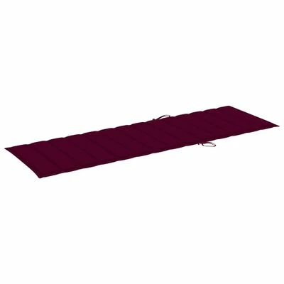 VidaXL Chaise longue double et coussins bordeaux Bois de pin imprégné 7 VidaXL Chaise longue double et coussins bordeaux Bois de pin imprégné – Image 5