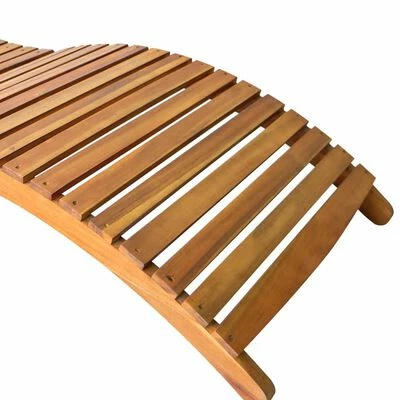 VidaXL Chaises longues 2 pcs avec coussins Bois d'acacia solide 7 VidaXL Chaises longues 2 pcs avec coussins Bois d'acacia solide – Image 5