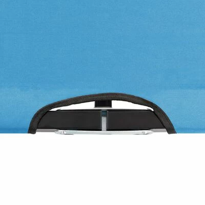 VidaXL Chaise longue pliable 2 places Bleu Acier 7 VidaXL Chaise longue pliable 2 places Bleu Acier – Image 5