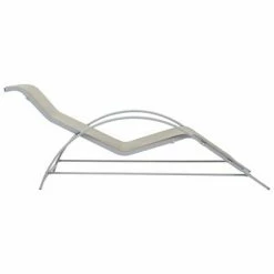 VidaXL Chaises longues 2 pcs avec table Aluminium Crème 12 VidaXL Chaises longues 2 pcs avec table Aluminium Crème -Bains de soleil Soldes image 5 310536