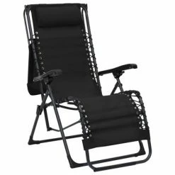 VidaXL Chaises pliables de terrasse 2 pcs Textilène Noir 12 VidaXL Chaises pliables de terrasse 2 pcs Textilène Noir -Bains de soleil Soldes image 5 312471