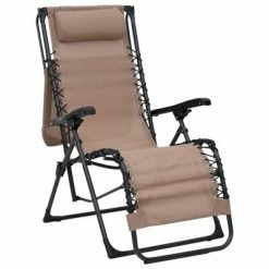 VidaXL Chaises pliables de terrasse 2 pcs Textilène Taupe 12 VidaXL Chaises pliables de terrasse 2 pcs Textilène Taupe -Bains de soleil Soldes image 5 312473