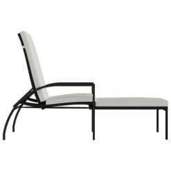 VidaXL Chaises longues avec repose-pied 2 pcs Résine tressée Noir 12 VidaXL Chaises longues avec repose-pied 2 pcs Résine tressée Noir -Bains de soleil Soldes image 5 317632