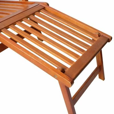 VidaXL Chaise de terrasse avec repose-pied Bois d'acacia solide 7 VidaXL Chaise de terrasse avec repose-pied Bois d'acacia solide – Image 5
