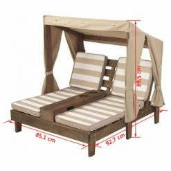 KidKraft Chaise longue double pour enfants Beige Bois 00534 11 KidKraft Chaise longue double pour enfants Beige Bois 00534 -Bains de soleil Soldes image 5 417813