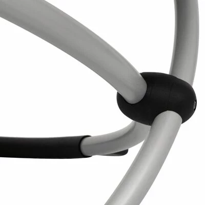 VidaXL Chaise longue géométrique d'extérieur Acier Crème 7 VidaXL Chaise longue géométrique d'extérieur Acier Crème – Image 5