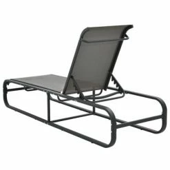 VidaXL Chaise longue Aluminium et textilène 12 VidaXL Chaise longue Aluminium et textilène -Bains de soleil Soldes image 5 47843