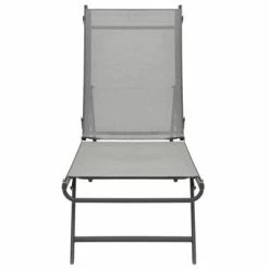 VidaXL Chaises longues 2 pcs Textilène et acier 12 VidaXL Chaises longues 2 pcs Textilène et acier -Bains de soleil Soldes image 5 47848