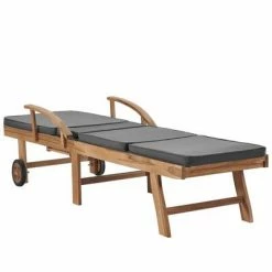 VidaXL Chaises longues et coussins 2pcs Bois de teck solide Gris foncé 13 VidaXL Chaises longues et coussins 2pcs Bois de teck solide Gris foncé -Bains de soleil Soldes image 6 3054634